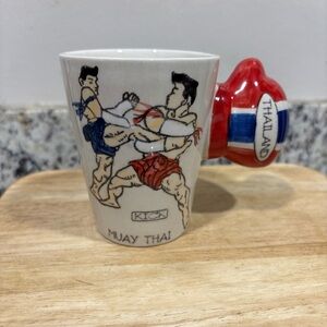 Muay Thai Graphic Fighting Mug W/ Glove Handle- Thailand